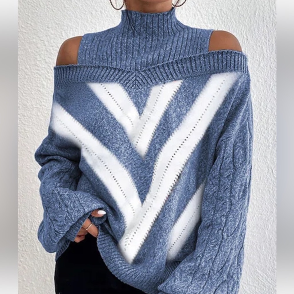 HALF TURTLENECK CASUAL SWEATER
